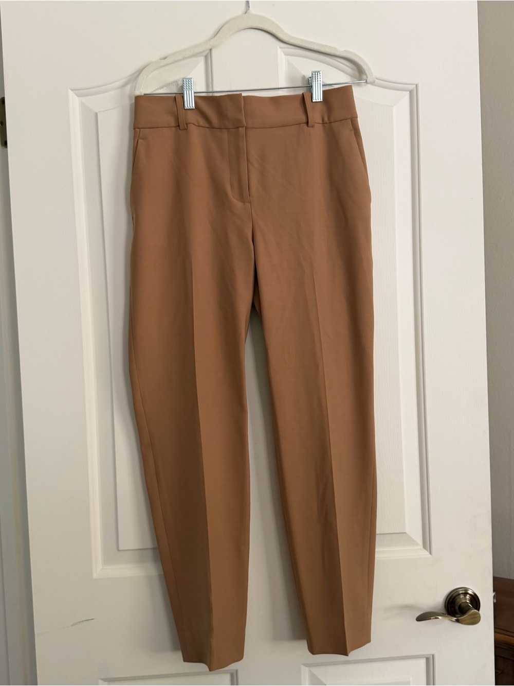 Sézane Camel Tailored Trousers Size 36 French Minimalist